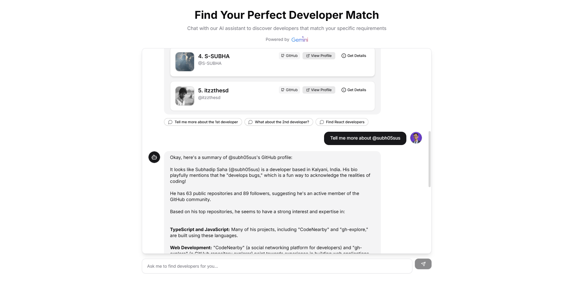 AI-Connect Interface